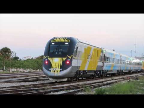 Brightline Test Train WPB Florida w/ Siemens Charger May 2017