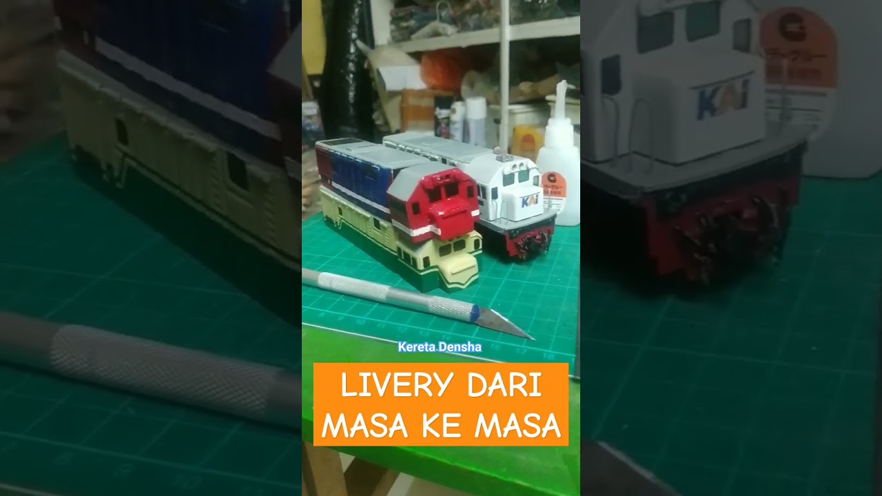 Livery Lokomotif Dari Masa Ke Masa (CC201 PJKA, PERUMKA, KAI) #keretadensha #miniaturkeretaapi