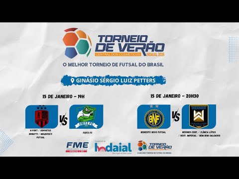 🔴 AO VIVO | 1ª Rodada do 39º Torneio de Verão de Indaial – Central dos Cosméticos