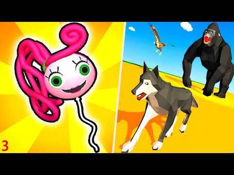 Ball Balloon Run |  Epic Animal Hop Vs Samsh 3D - Max Level Gameplay (Part 3)