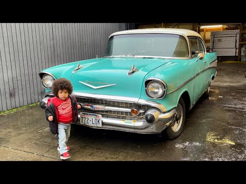 BARN FINDS| My New Project: 1957 Chevy Bel Air With a 4 Speed!