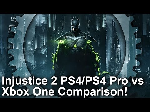 [4K] Injustice 2 PS4/ PS4 Pro vs Xbox One - Graphics Comparison + Frame-Rate Test
