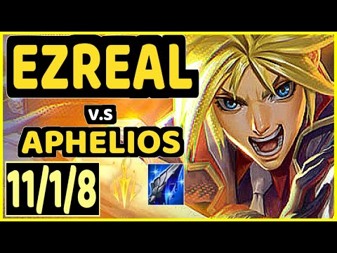 REKKLES (EZREAL) vs APHELIOS - 11/1/8 KDA BOTTOM ADC CHALLENGER GAMEPLAY - EUW