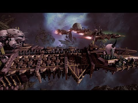 Chaos (Slaanesh Fleet) vs Eldar Corsairs! Rank 71 - Battlefleet Gothic Armada