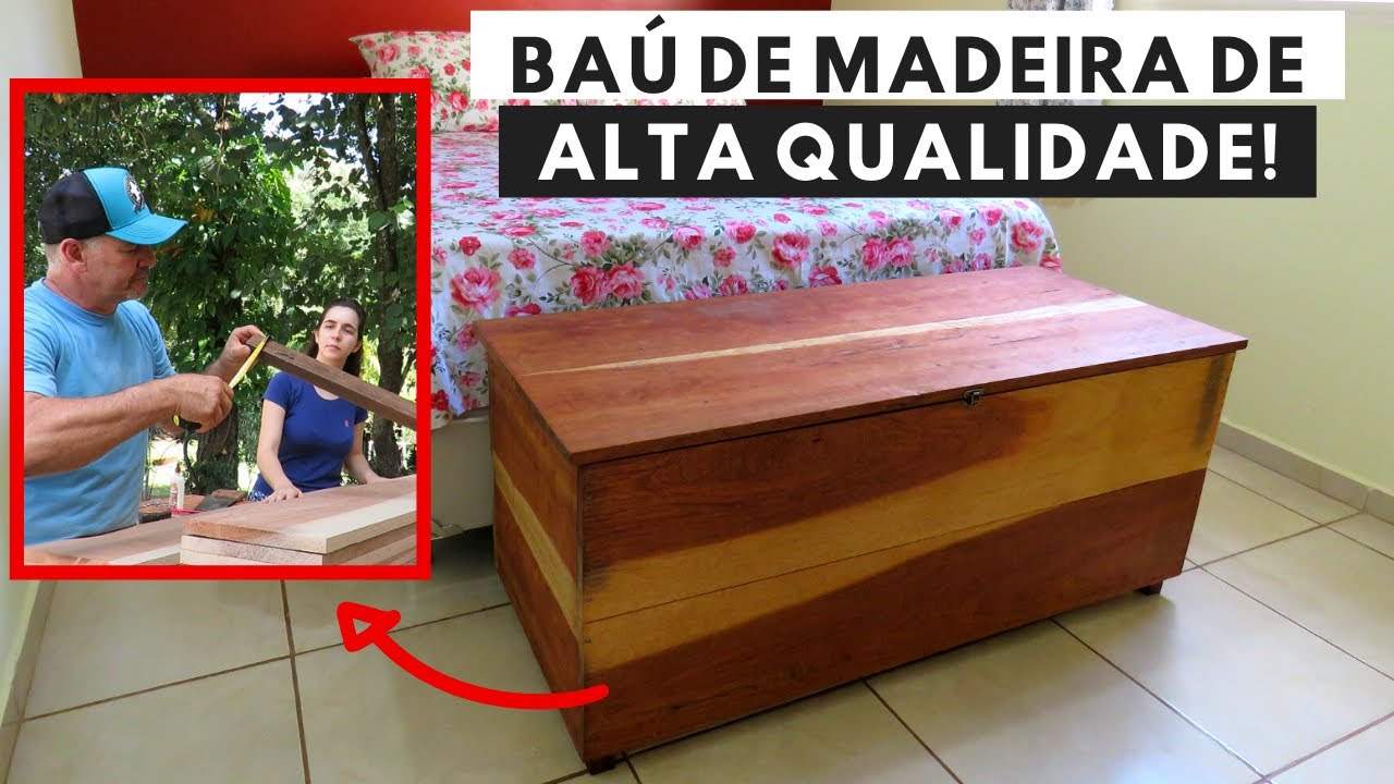 COMO FAZER UM BAÚ DE MADEIRA! #claratododia