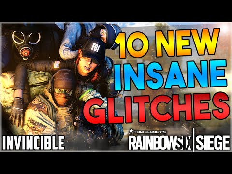 10 NEW UNSEEN INSANE GLITCHES IN RAINBOW SIX SIEGE - INVINCIBLE - INFINITE FALLING GLITCH - EASY