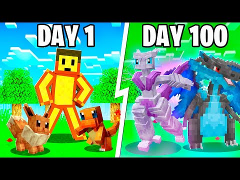 100 Days in Mega Pokemon Minecraft Challenge! Duos Cobblemon Rivalry!