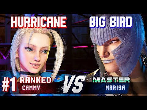 SF6 ▰ HURRICANE (#1 Ranked Cammy) vs BIG BIRD (Marisa) ▰ High Level Gameplay