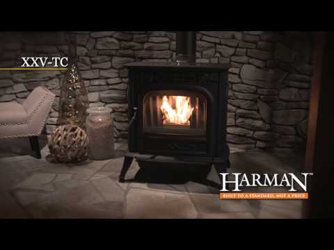 Harman XXV-TC Matte Black Stove, Pellet (1-90-680001-1)