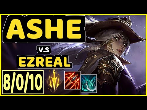 CHRISBERG (ASHE) vs EZREAL - 8/0/10 KDA BOTTOM ADC CHALLENGER GAMEPLAY - EUW