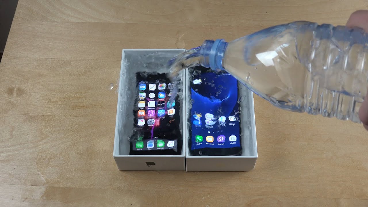 iPhone 7 vs. Samsung Galaxy S7 Water Freeze Test 10 Hours! What Will Happen?!