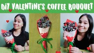 HOW TO MAKE DIY VALENTINE'S COFFEE BOUQUET//COFFEE BOUQUET QUICK& EASY//Inday Tess
