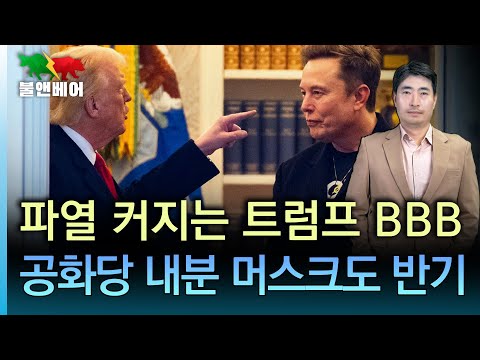[홍장원의 불앤베어] 트럼프 "조만간 관세 서한 날아간다" 공화당 상원의원, BBB에 반발해 출마포기. 머스크 또 한번 트럼프에 각 세워
