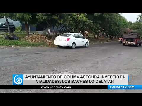 Video: Ayuntamiento de Colima asegura invertir en vialidades, los baches lo delatan