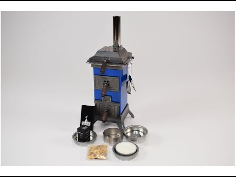 Huss - Karzl-Ofen Siegfried Der Edle blau - Karzl oven Siegfried The Noble blue (HU14_01_03_09_H)