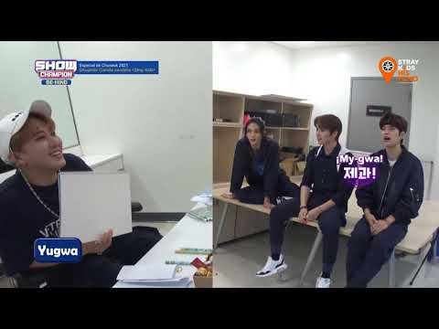 [Sub español] Stray Kids Juegan a Dibujar Comida de Chuseok - Show Champion Behind EP.215