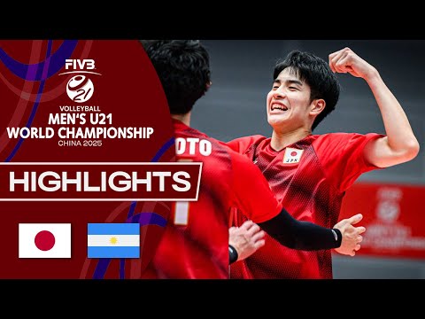 Japan 🇯🇵 vs. Argentina 🇦🇷 - Men's U21 World Championship | Highlights - Volleyball