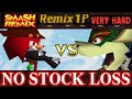 Smash Remix Classic Mode Remix 1P Gameplay With Knuckles VERY HARD No Stock Loss
