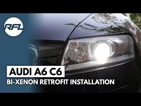 Retrofitlab Audi A6 C6 from halogen to bi-xenon projector | Audi A6 C6 Headlight Upgrade