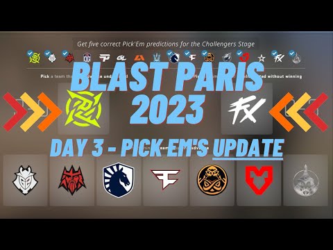 Paris Major 2023 Day 3 - My Challenger Pick Em's Update