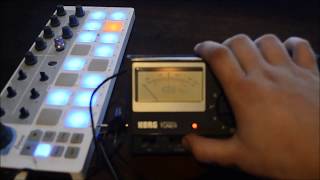 Video thumbnail for Korg WT-12 Chromatic Tuner - 1979 - HACK - CV & GATE - MS 20 VCO by Gargula Nabokov