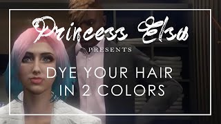 GTA 5 Online | How to Dye Your Hair in 2 Colors Tutorial
