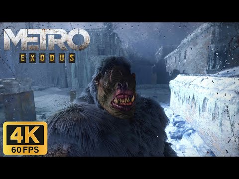 BLIND ONE Mutated Gorilla Fight - Metro Exodus (4K60FPS)