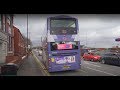 United Kingdom Manchester Double Decker Bus 83 Ride From Piccadilly Gardens To Oldham Road