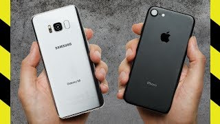 Samsung Galaxy S8 vs. Apple iPhone 7 Drop Test!