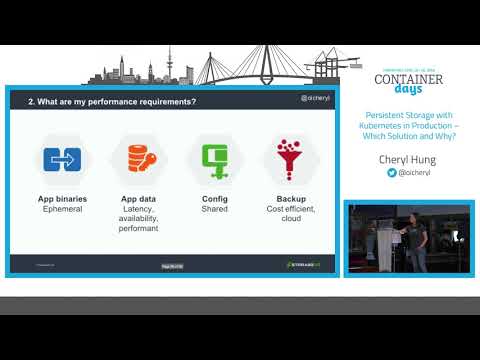 Persistent Storage with Kubernetes in Production - Which Solution and Why? – Cheryl Hung, StorageOS
