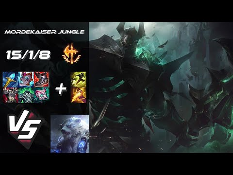 JUNGLE Mordekaiser vs Volibear - NA Grandmaster Patch 25.S2.8