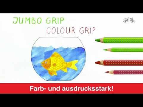 Artikelvideo 1 für FABER-CASTELL Colour GRIP Buntstifte farbsortiert, 12 St., Artikelnummer 534271