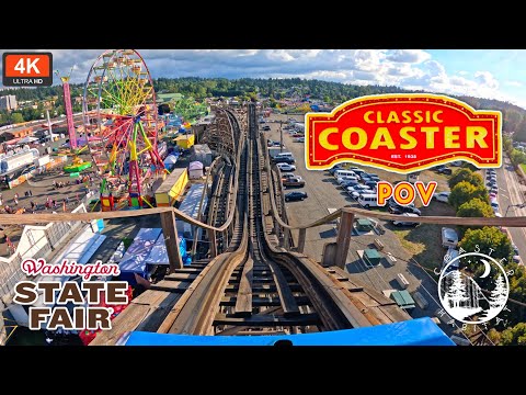Front row point of view footage of Classic Coaster