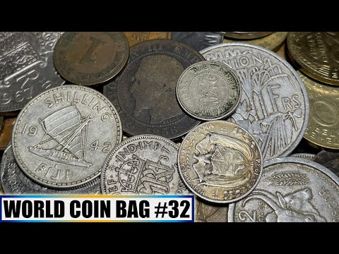 SILVER TRIFECTA (WWII Pacific Coinage) Uncovered Searching Half Pound World Coin Pouch - Bag #32