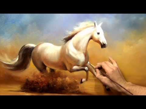 Южаков урок 19 "Пишем Коня" живопись маслом
