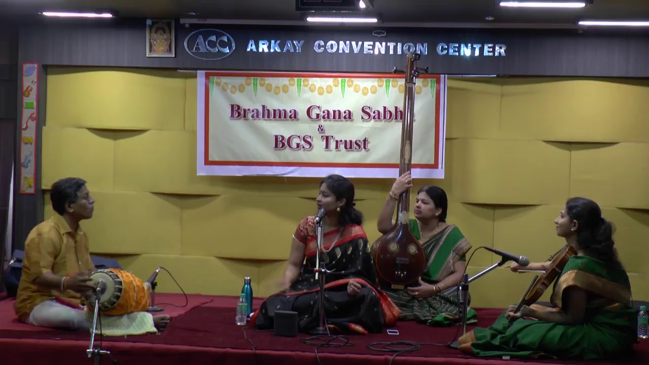 Brahma Gana Sabha(regd) & BGS Trust - Thanmayee Krishnamurthy Vocal
