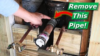 How To Remove Stuck Rusted Pipe From Cast Iron Plumbing Stack, PVC Conversion