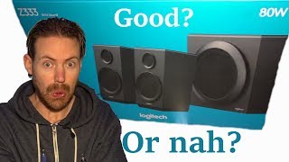 Video thumbnail for Logitech Z333 speaker unboxing + review by Jason Storm