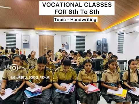 VOCATIONAL CLASSES FOR GRADES 6th To 8th | ADHARSHILA SCHOOL ABOHAR |