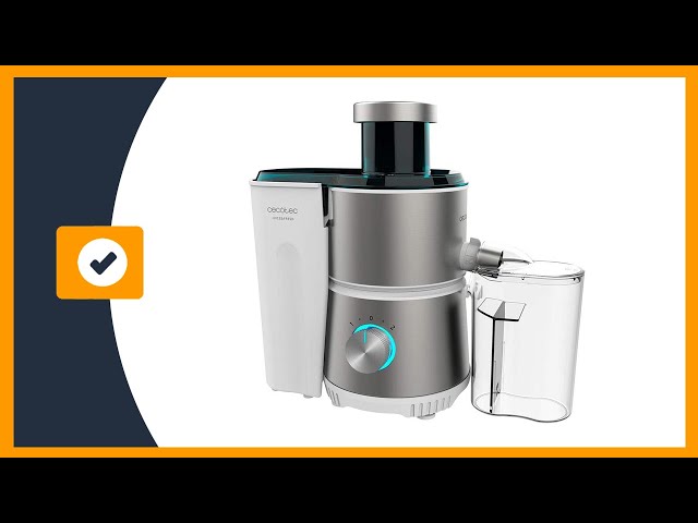 Vídeo relacionado con Cecotec Licuadora Orbital Juice&Fresh 400 Titan White. 400 W, 20000 RPM de Velocidad, Tamaño Compacto, 2 Velocidades, Disco con Recubrimiento de Titanio Negro, Sistema antigoteo, Jarra 350 ml
