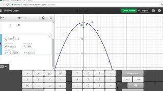 Quadratic Regression Desmos