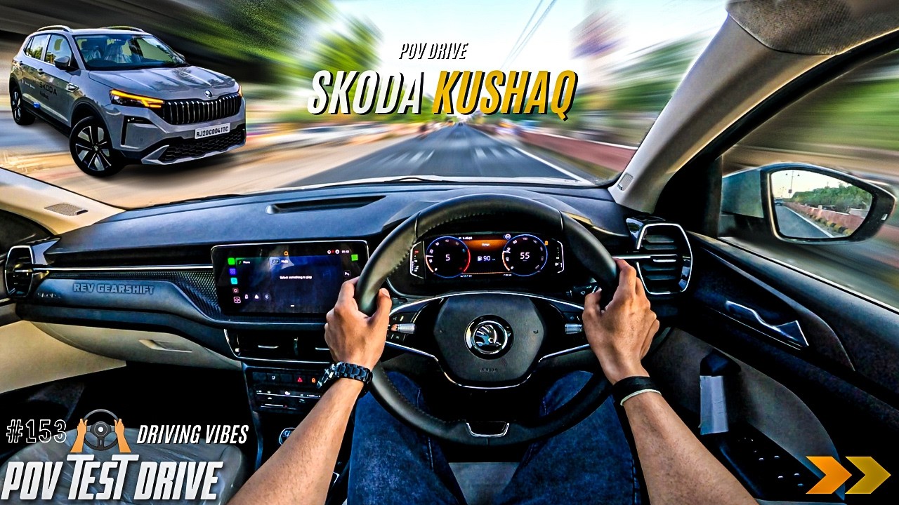2026 SKODA KUSHAQ | 1.0L 114BHP | POV Drive #153 | KUSHAQ FACELIFT | 4K | REV GEARSHIFT #kushaq