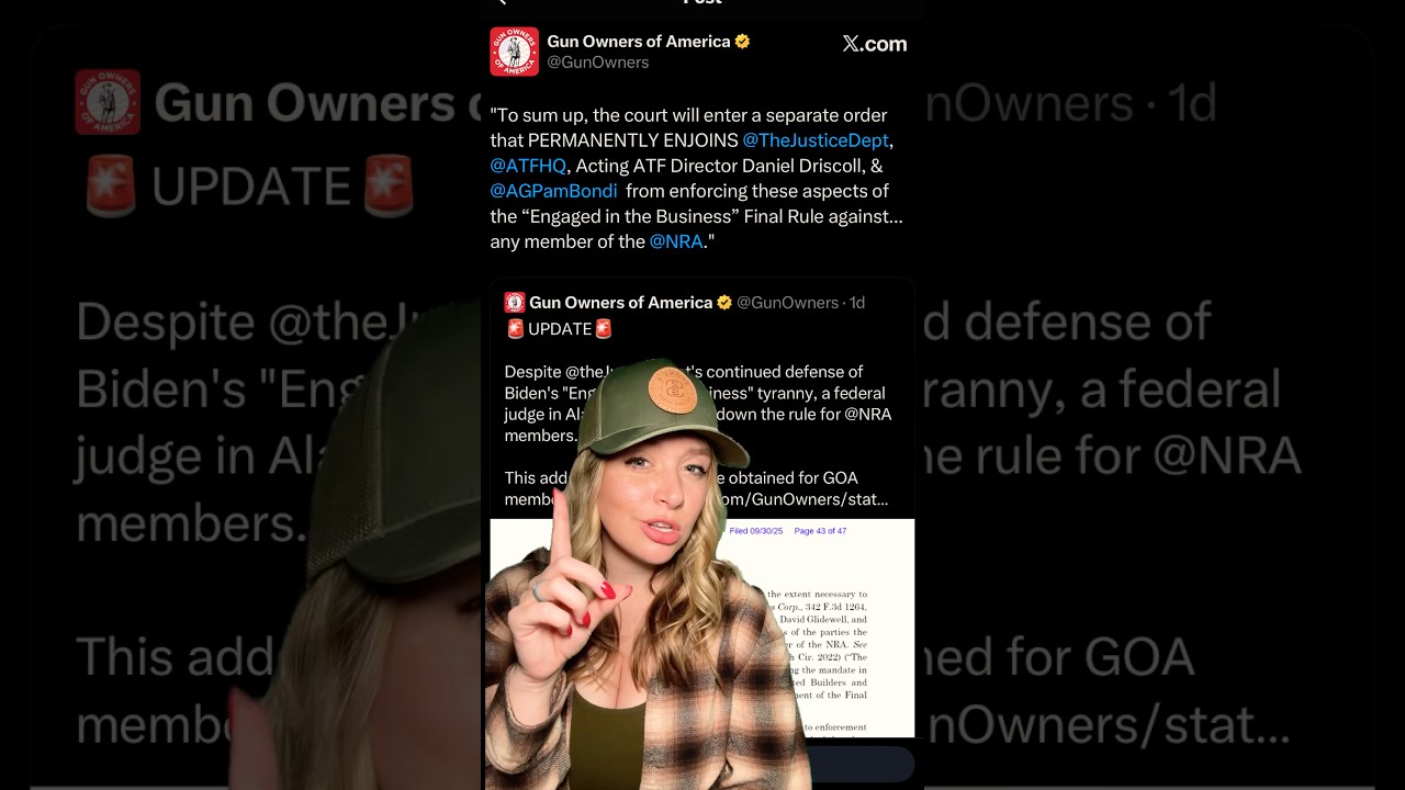 UPDATE: HUGE For NRA Members! PERMANENTLY ￼ENJOINS ￼Engaged in the Business #2ndamendment #shorts