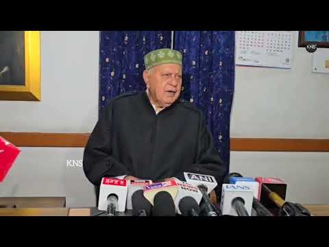 NC President Farooq Abdullah welcomed the US–Iran ceasefire, calling it a positive step. He expressed hope it will hold, end violence, and protect innocent lives.