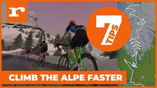 Climb the Alpe faster on Zwift! | 7 top tips to go quicker