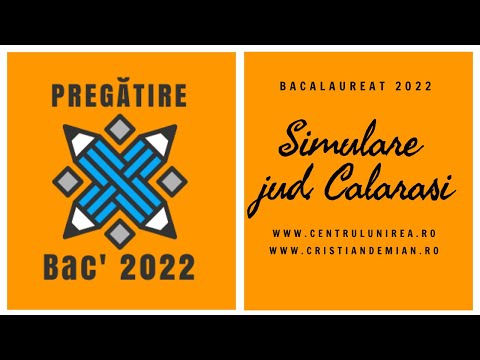 🔥𝗕𝗮𝗰𝗮𝗹𝗮𝘂𝗿𝗲𝗮𝘁 𝟮𝟬𝟮𝟮 🔥 - Simulare Jud. Calarasi - profesor 𝘾𝙧𝙞𝙨𝙩𝙞𝙖𝙣 𝘿𝙀𝙈𝙄𝘼𝙉