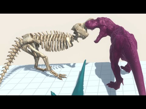 SKELETON TREX _JEB DEATH RUN - Animal Revolt Battle Simulator