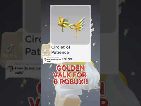 FREE GOLDEN VALKYRIE HELM (Roblox Innovation Awards Circlet of Patience)