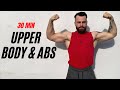 30 Min Upper Body & Abs // Bring The GYM Home