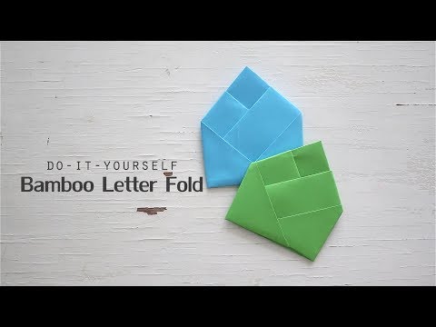 DIY Bamboo Letter Fold | Creative Origami Letter Tutorial